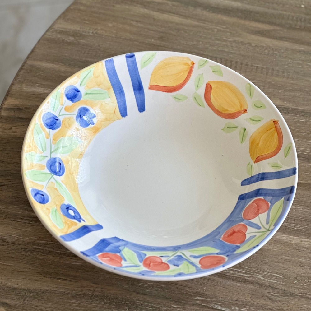 Frutta‎ D'Amore By Bella Ceramica Pasta Fruit Salad Bowl Large Serving Dish